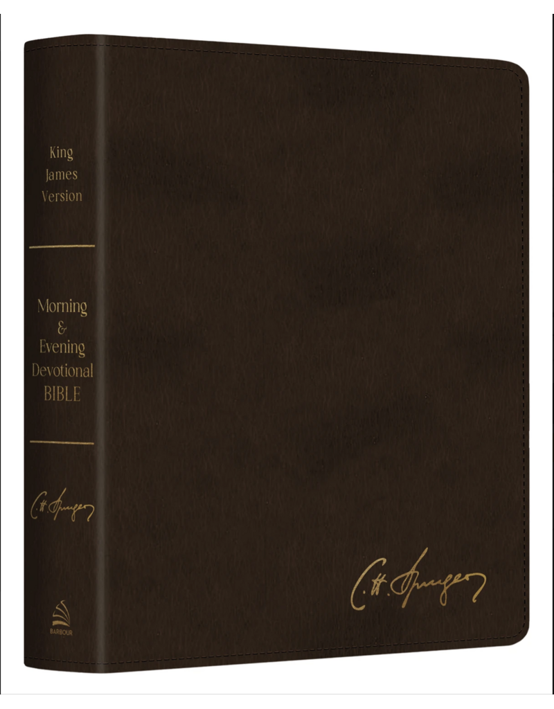 CHARLES SPURGEON'S MORNING & EVENING DEVOTIONAL BIBLE KJV [ESPRESSO BROWN SIGNATURE]