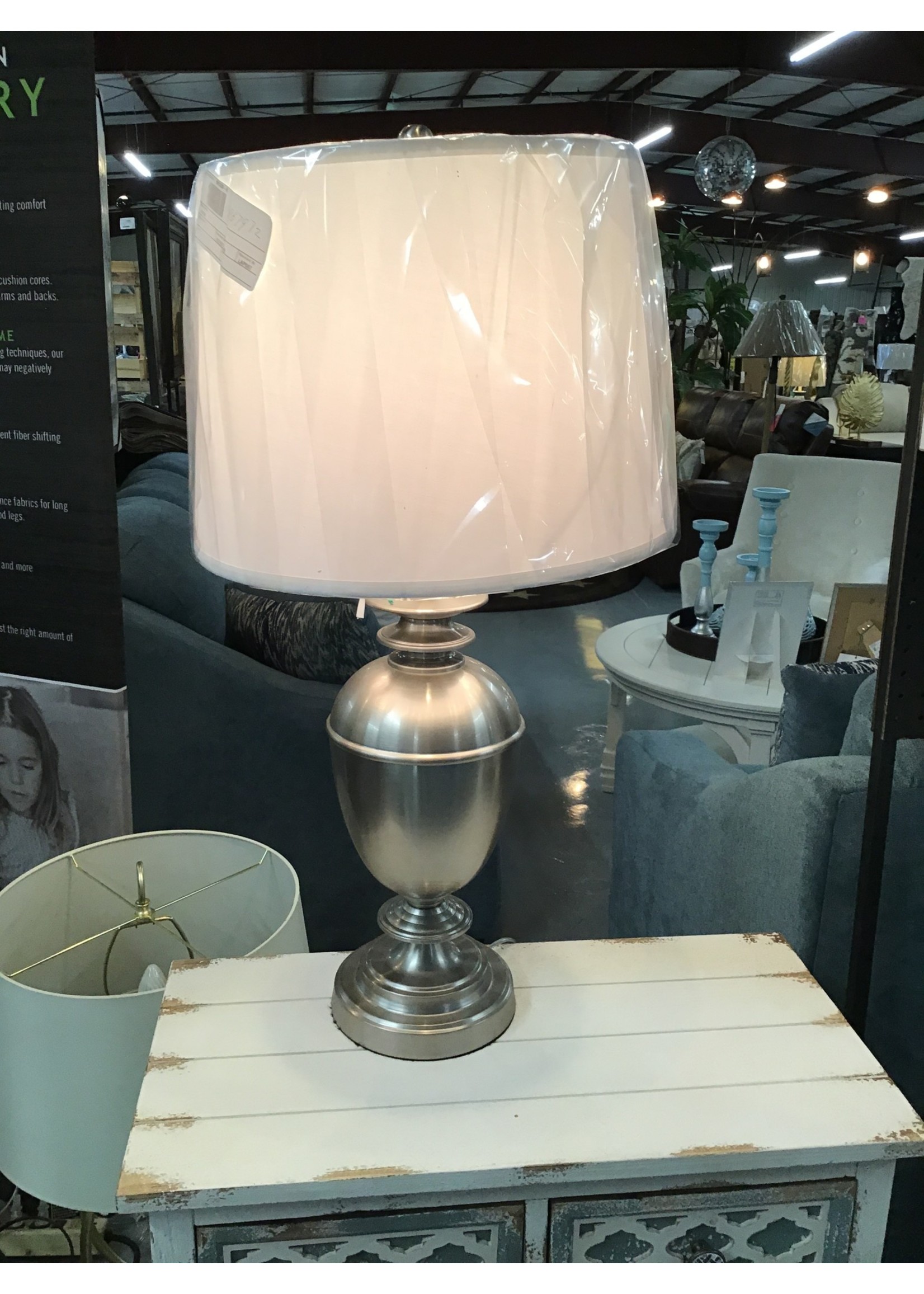 COASTER TABLE LAMP BRUSHED NICKEL