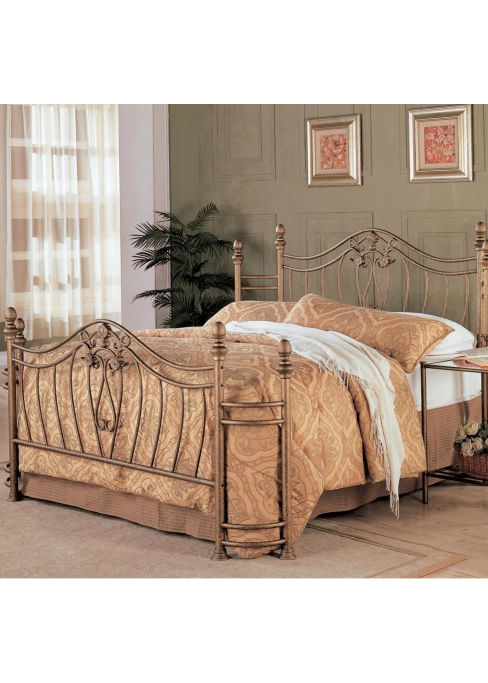 antique metal bed frame