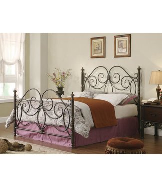 300258ke 6 6 King London Metal Bed Tree House Furniture
