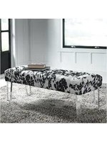 ASHLEY ACCENT BENCH BROOKLEE BLACK/WHITE