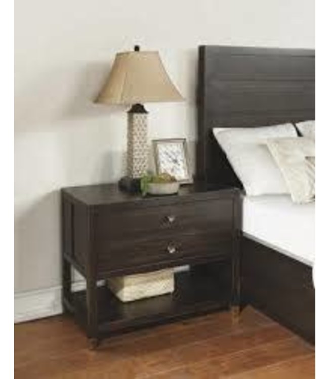 W1080 864 Open Nightstand Cologne Black Oak Tree House Furniture