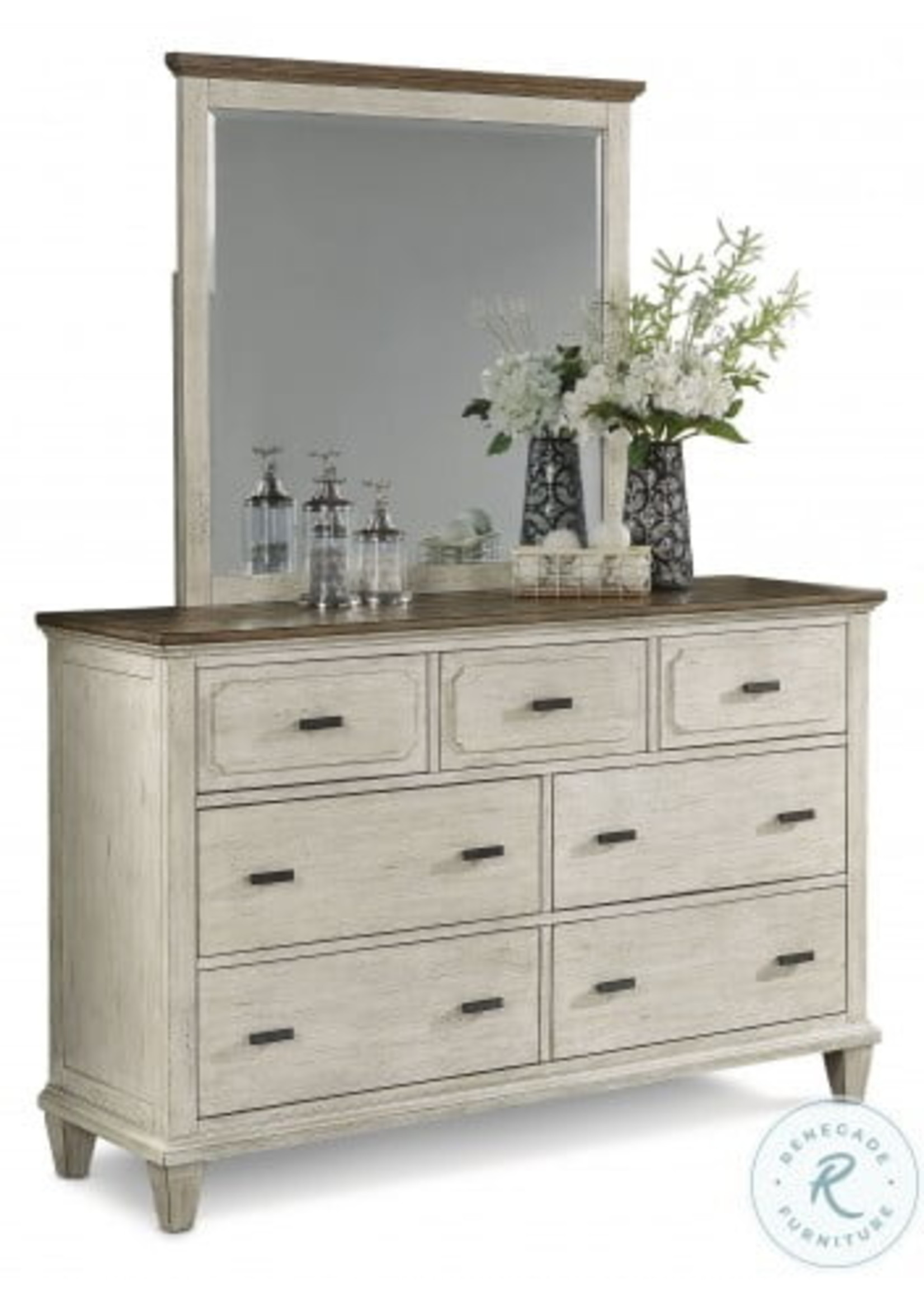 W1082 860 Dresser Newport Off White Tree House Furniture