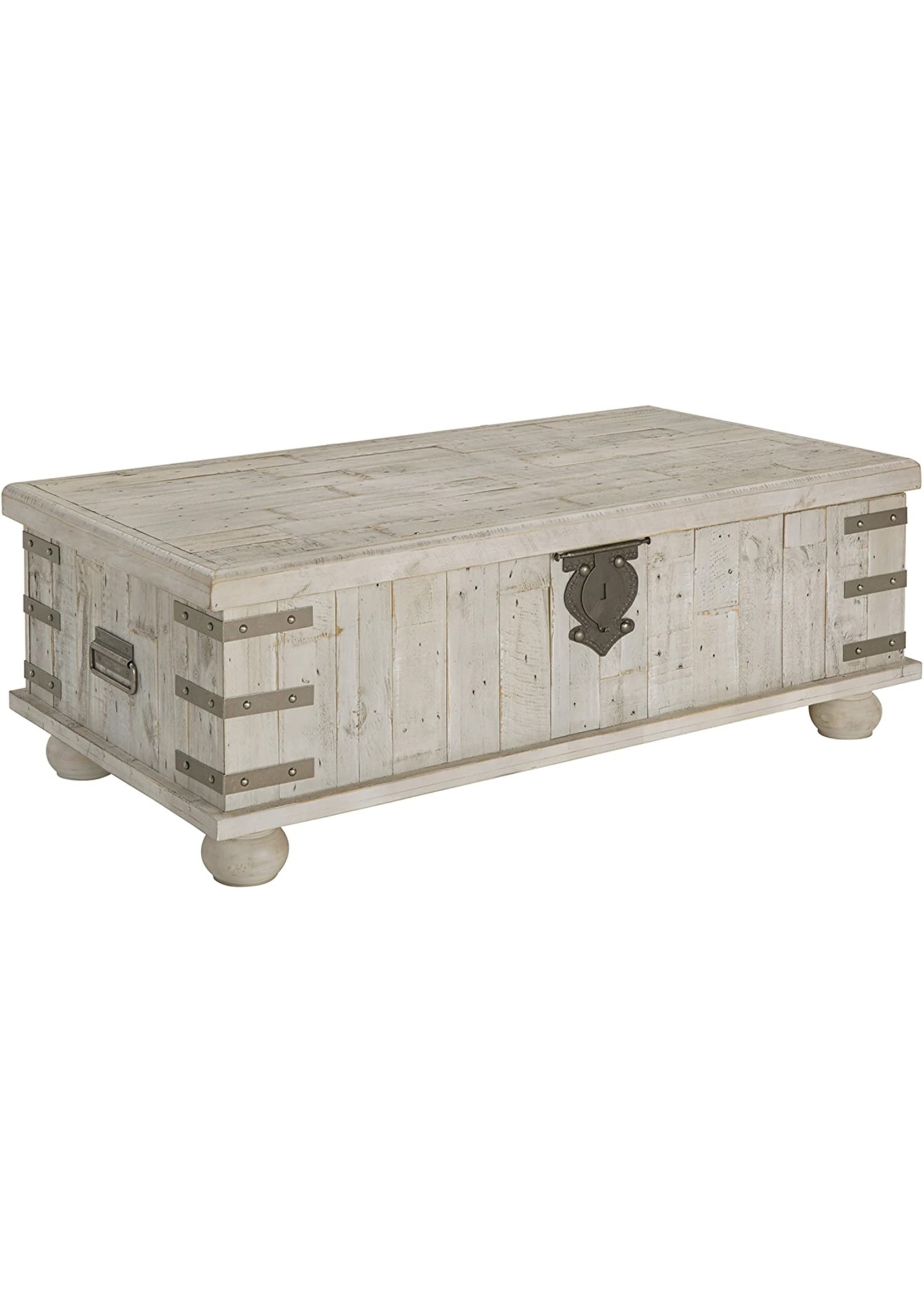 T757 9 Coffee Table Carynhurst Whitewash Grey Tree House Furniture