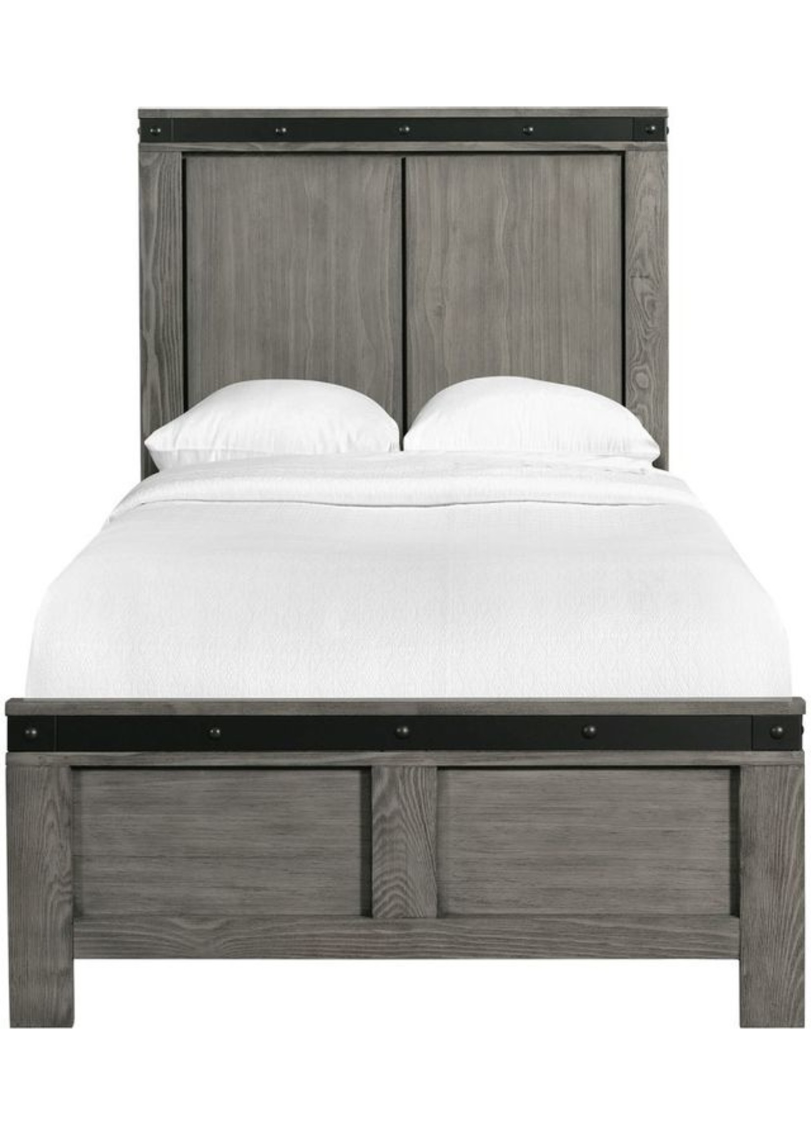 ELEMENTS WADE TWIN PANEL BED GREY