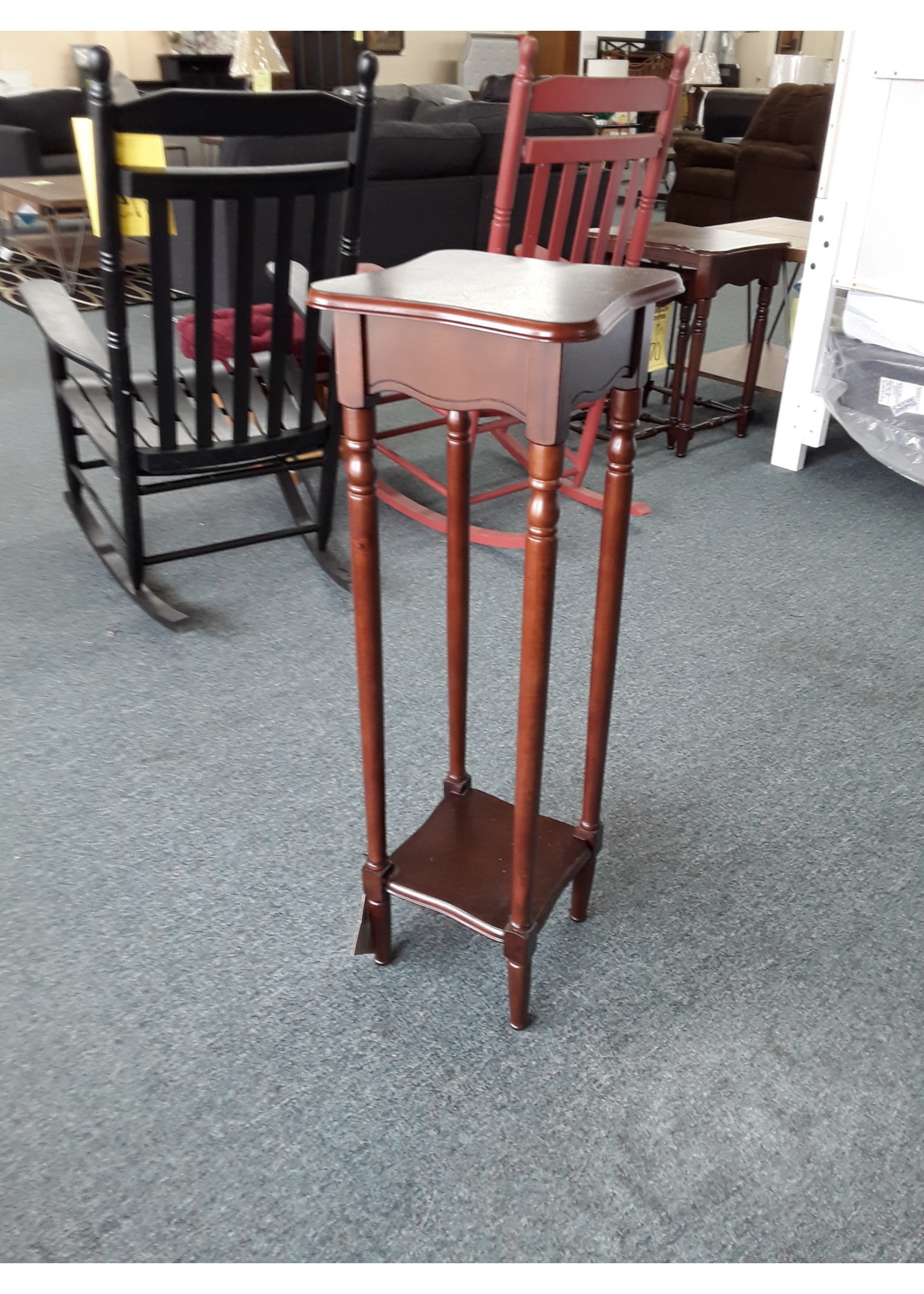 POWELL 716-267A PLANT STAND BROWN CHERRY