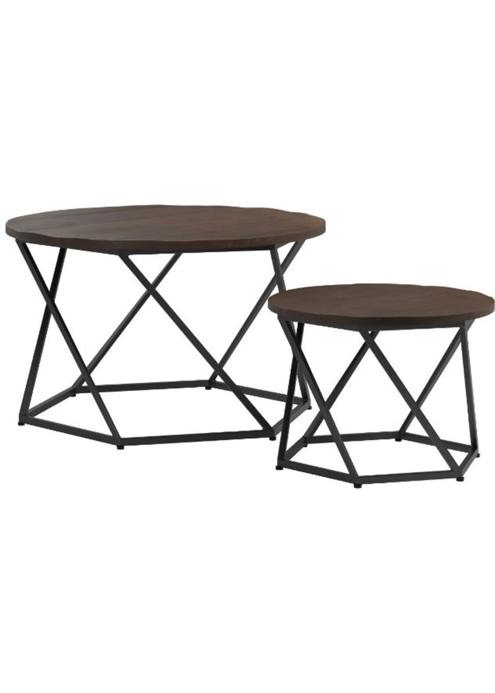 COASTER NESTING OCCASIONAL TABLES DARK BROWN