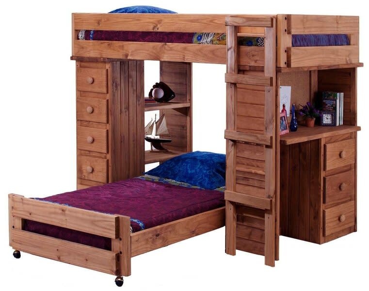 Twin Full Bunk Bed With Desk Ping Twin Full Bunk Bed With Desk, Full Bunk Beds With Desk