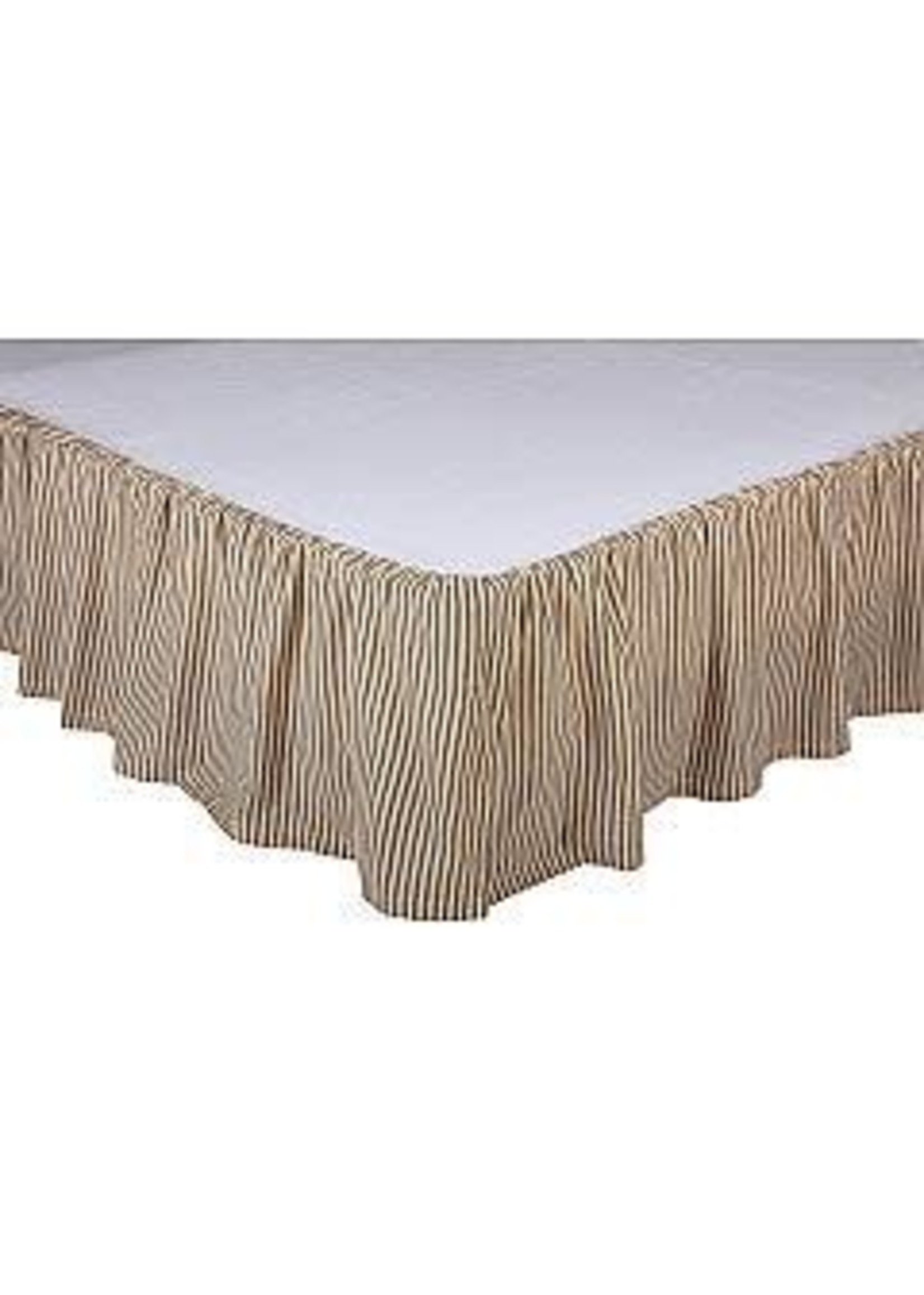 VHC SAWYER MILL QUEEN CHARCOAL BED SKIRT