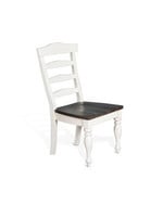 SUNNY DESIGNS STANDARD HEIGHT WOOD DINING CHAIR EUROPEAN COTTAGE FINISH