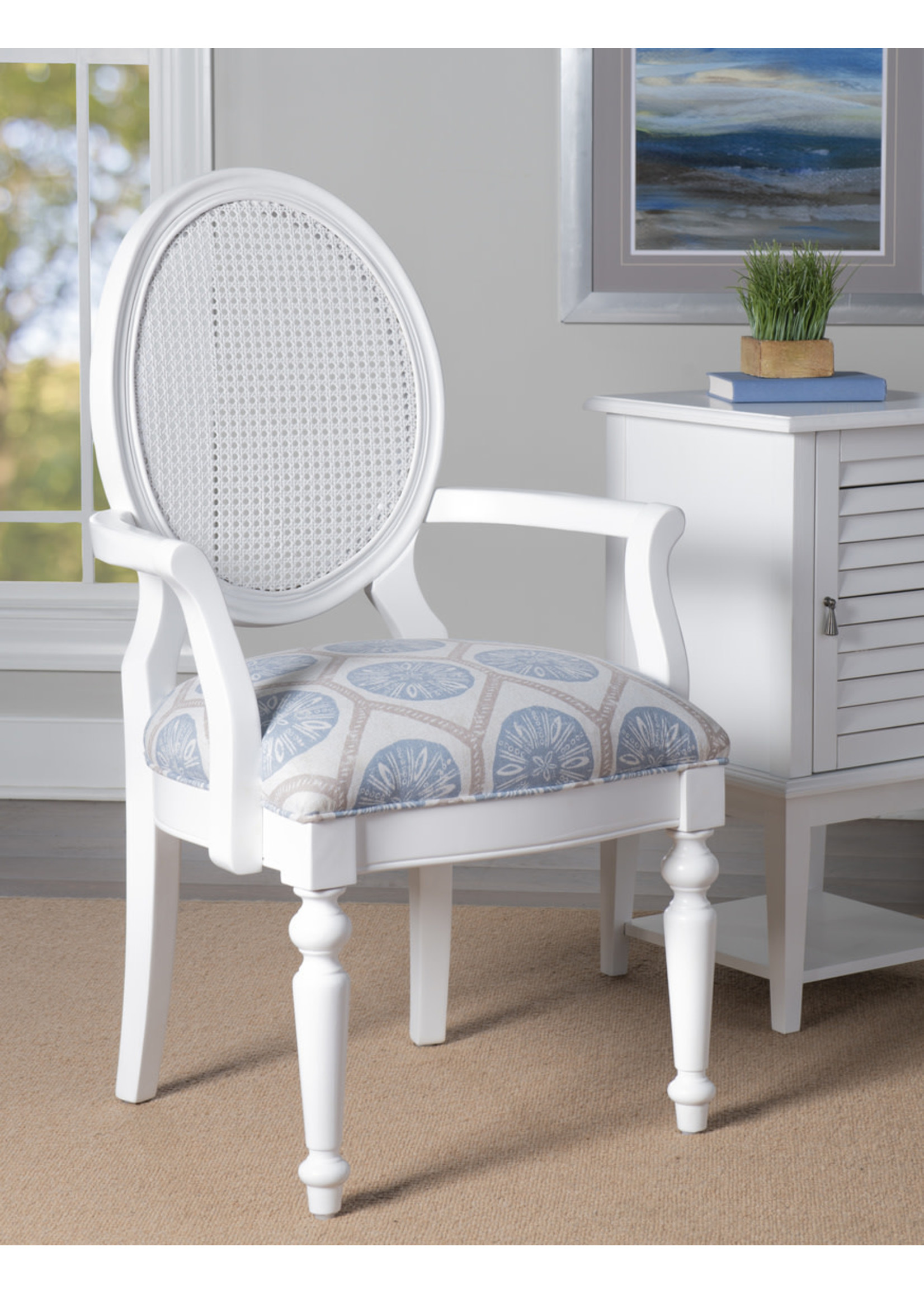 POWELL AVERY ACCENT CHAIR WHITE