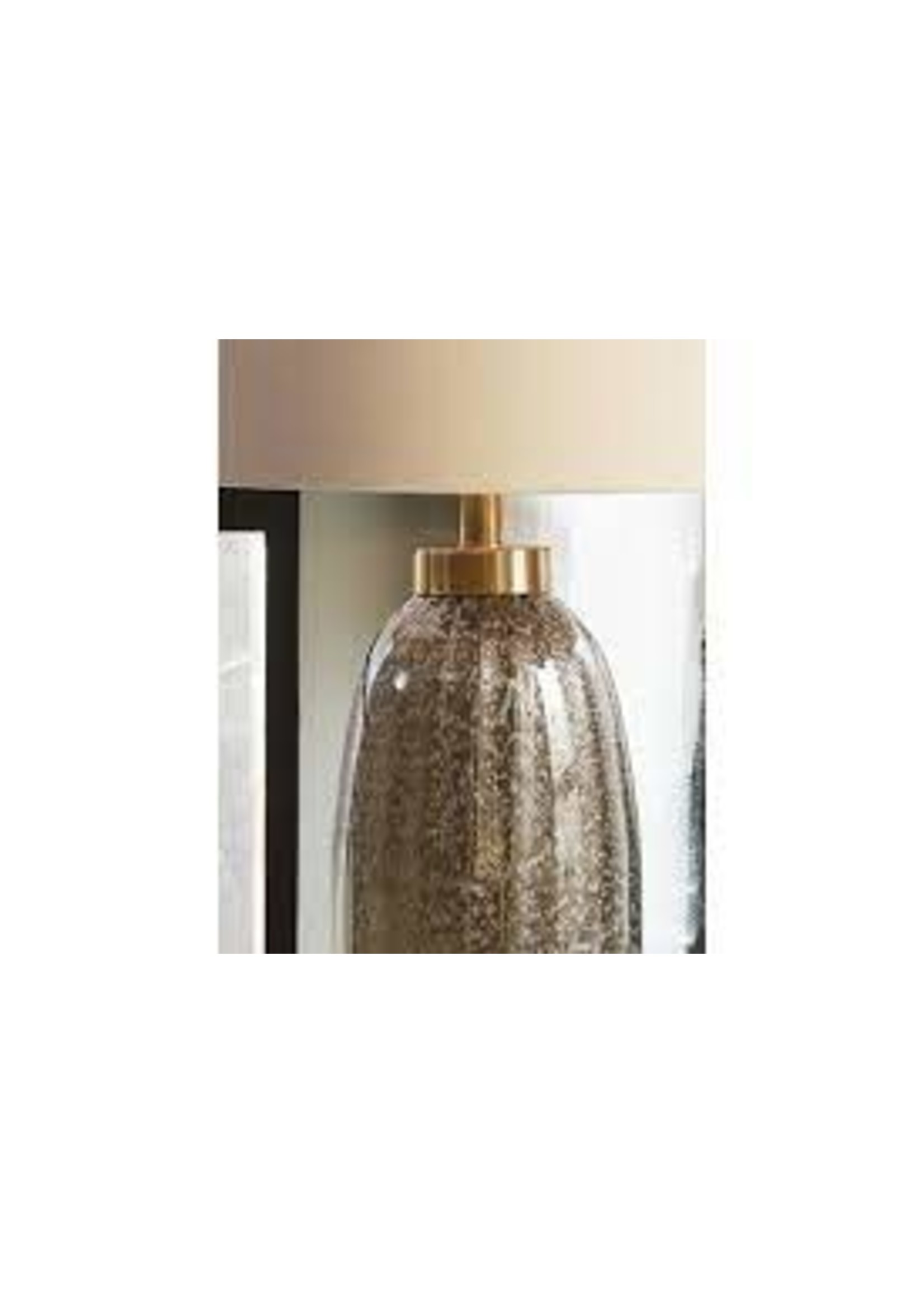 ASHLEY TABLE LAMP GLASS AARONBY TAUPE