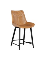 LINON AUGUST BROWN COUNTER STOOL