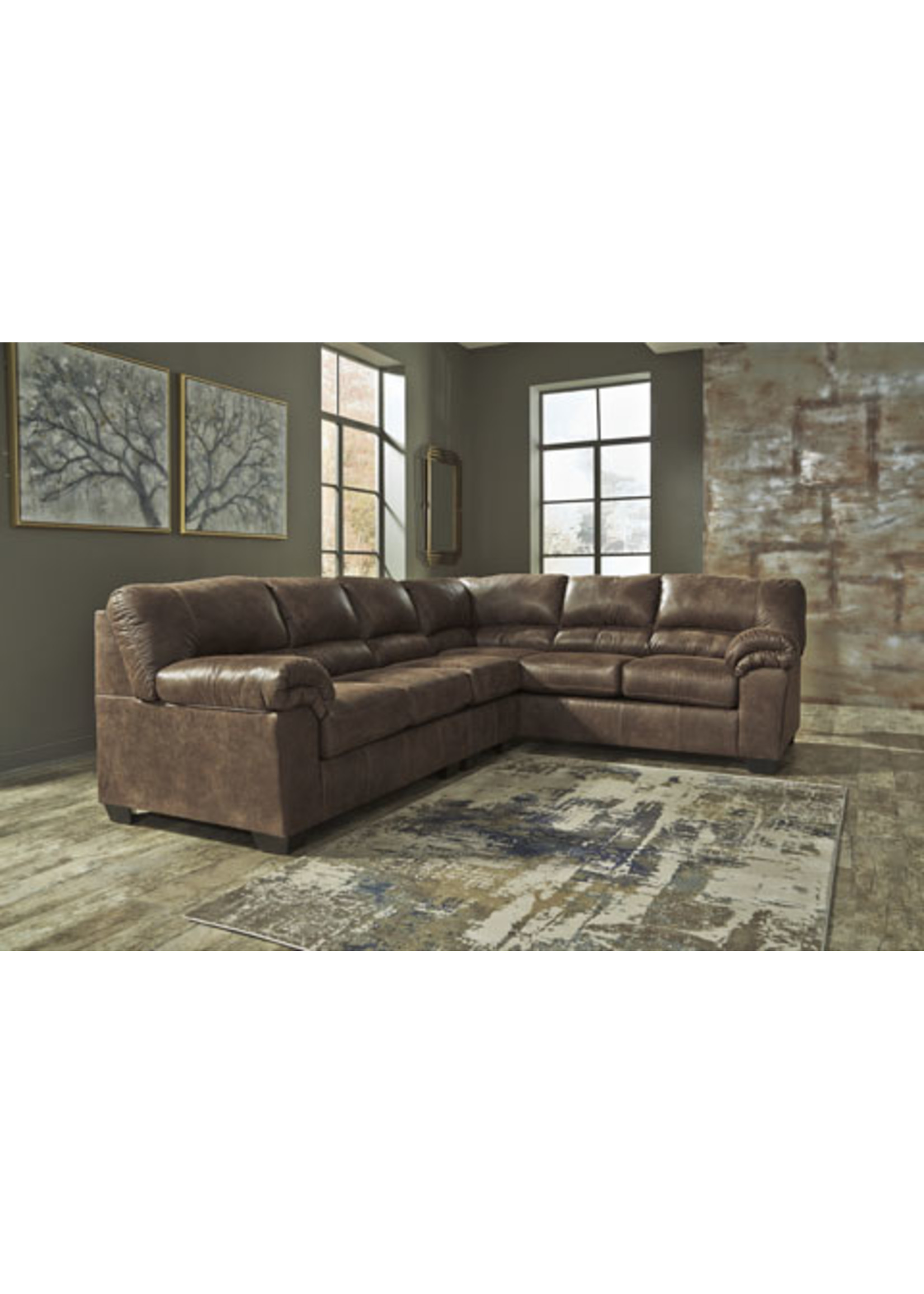 ASHLEY BLADEN 3 PC SECTIONAL COFFEE