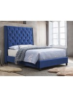 CROWNMARK 5265-K-RB-HB/FRW KING BED CHANTILLY ROYAL BLUE VELVET