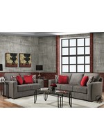 DELTA 4110 REED CHARCOAL LOVESEAT