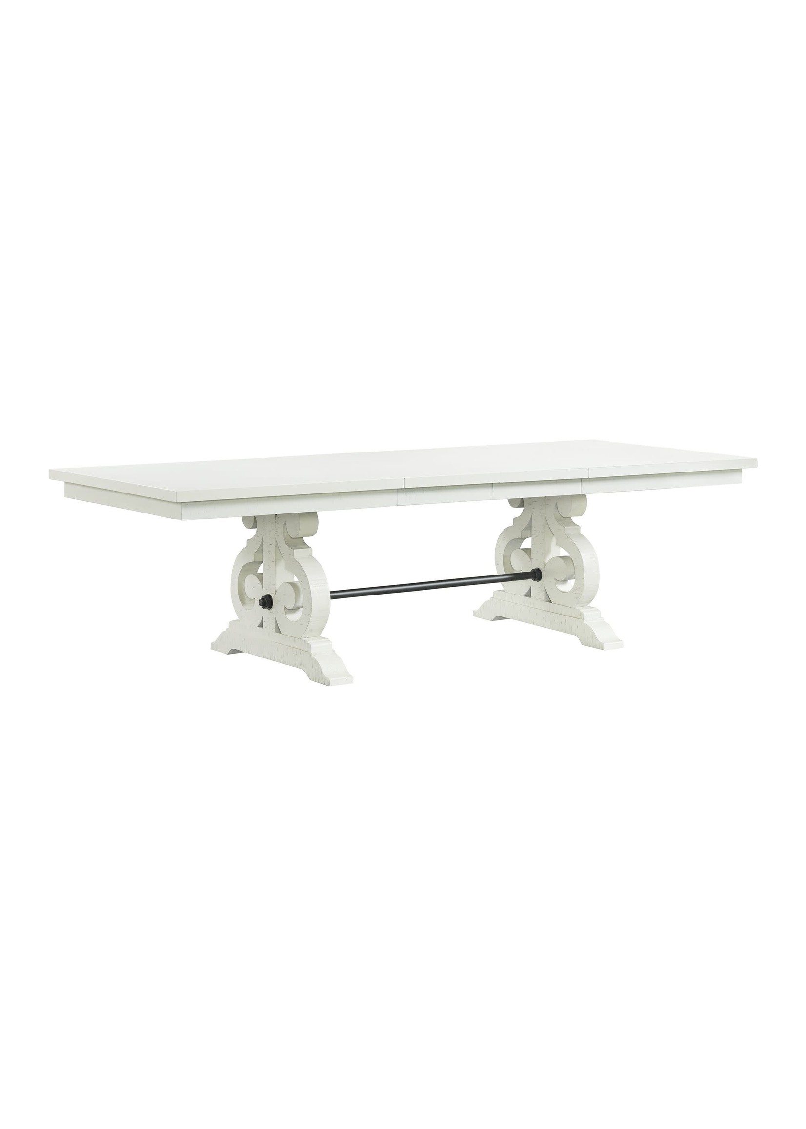 ELEMENTS DST700DTC STONE DINING TABLE IN WHITE