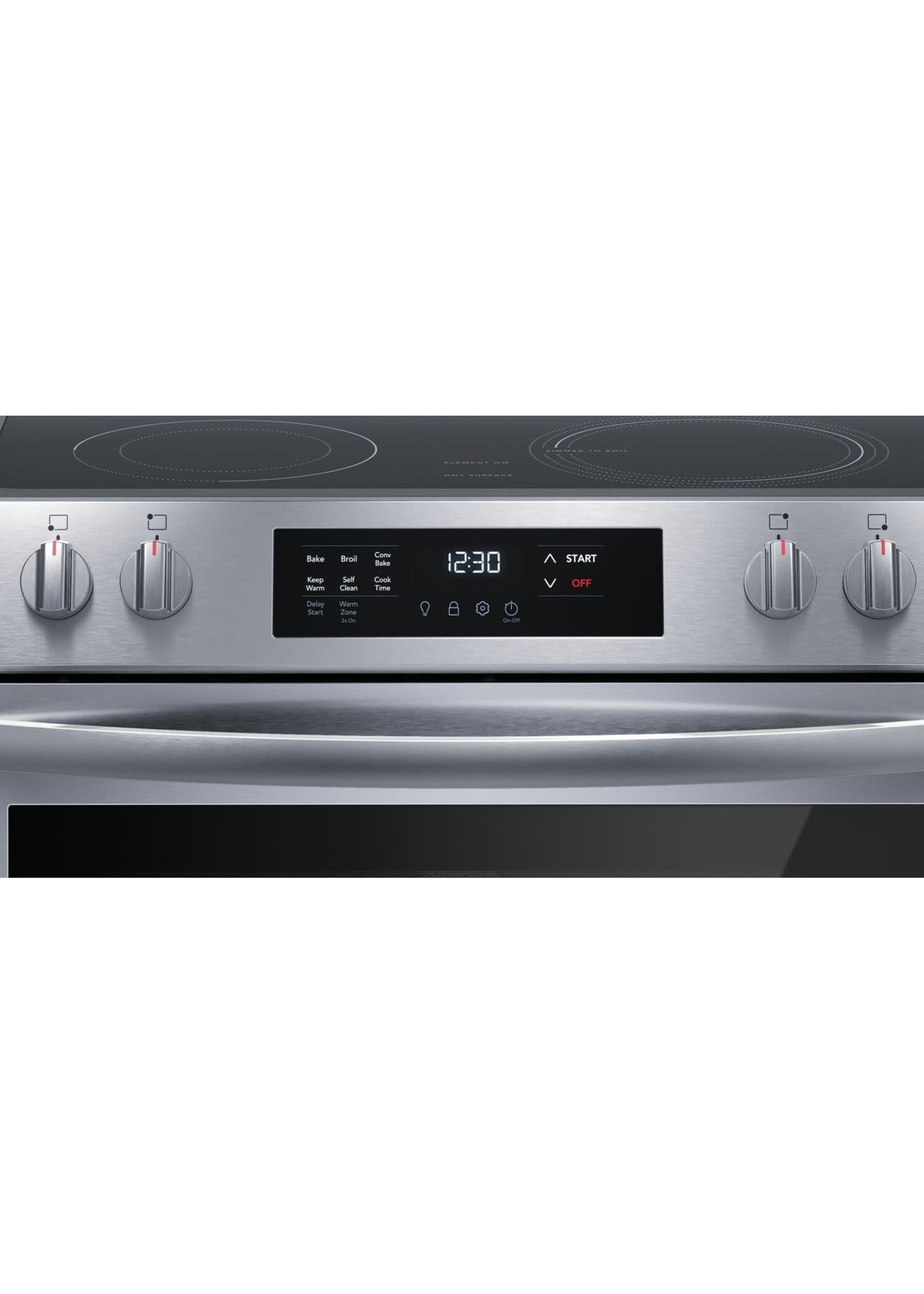 FRIGIDAIRE FCFE3083AS  30" Front Control Electric Range, smooth top, ADA - Stainless