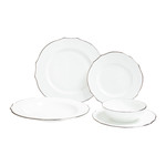 Spring Silver Dinnerware Service For 4