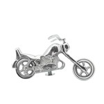 TWS 16211-01 METAL 10" MOTORCYCLE, SILVER