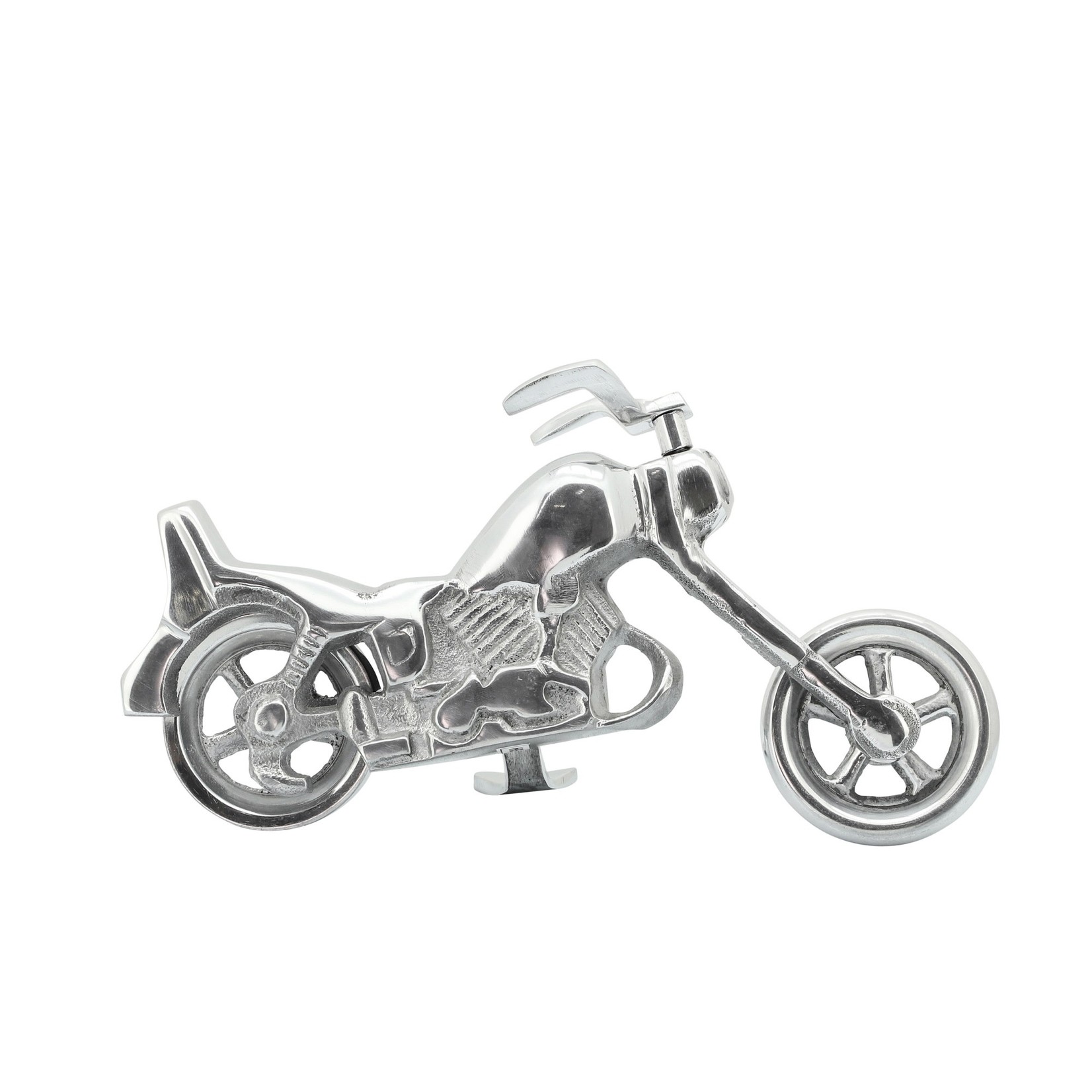 16211-01 METAL 10" MOTORCYCLE, SILVER