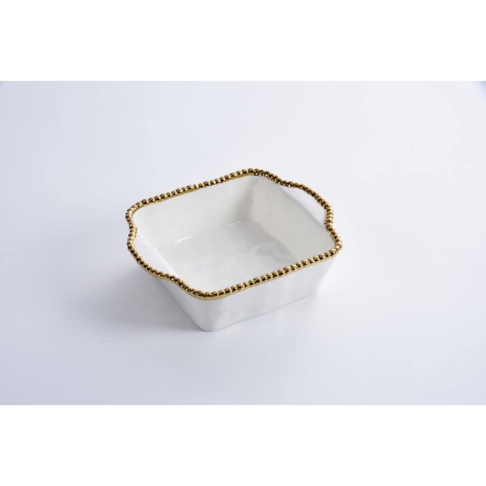 CER-2657-WG Square Gold Banking Dish