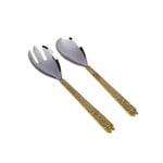 TMSS097 Set of 2 Salad Servers with Mosaic Design - 12"L
