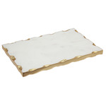61686 Marble Gold Shot Glass Tray 9X6