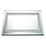 GS5510 Mirror Tray With Diamonds 13.8x9.8"