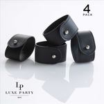4 pc Chic Style Napkin Ring with Stud Closure