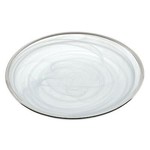 D143S 6 Inch White Alabaster Plate