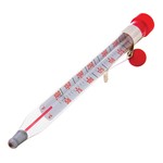 Escali AHC3 Candy/Deep Fry Thermometer, Red/Clear by Escali