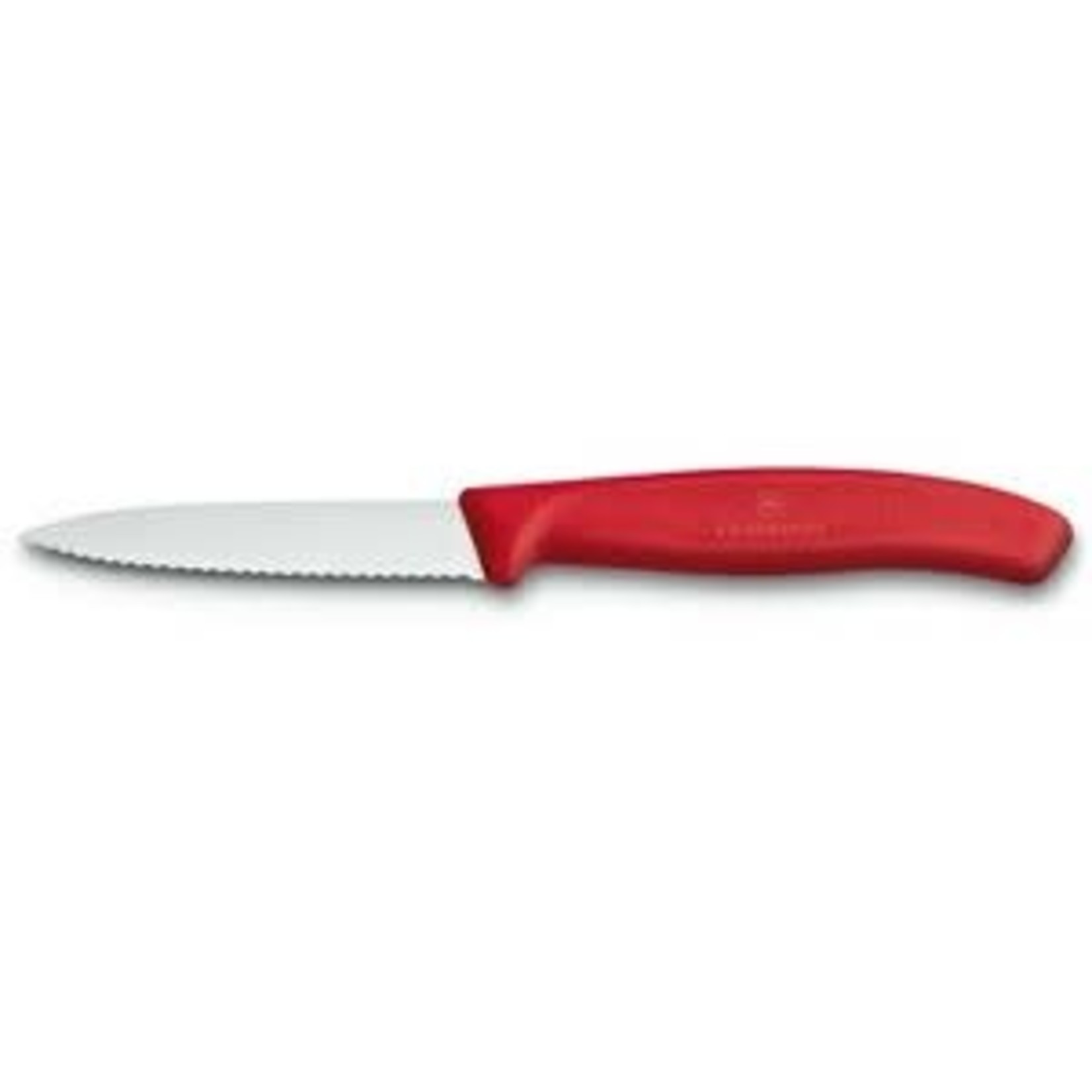 Kadra Victorinox - Swiss Classic Paring Knife W/ Serrated Edge Spear Tip, 4  Inch, Red - - The Westview Shop
