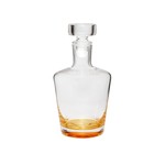 GLB3049 Whiskey Decanter with Gold Dipped Bottom - 3.5"D x 9"H