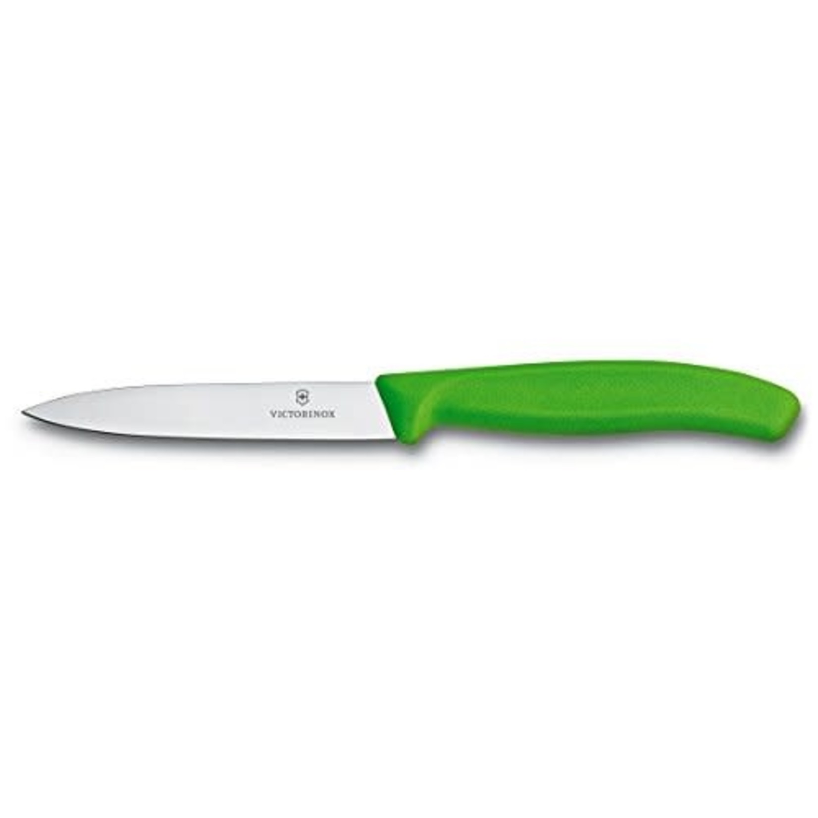 4" Green Pointy Non Serrated Victorinox Knife