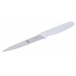 Icel White 4-Inch Paring Knife, Serrated Edge