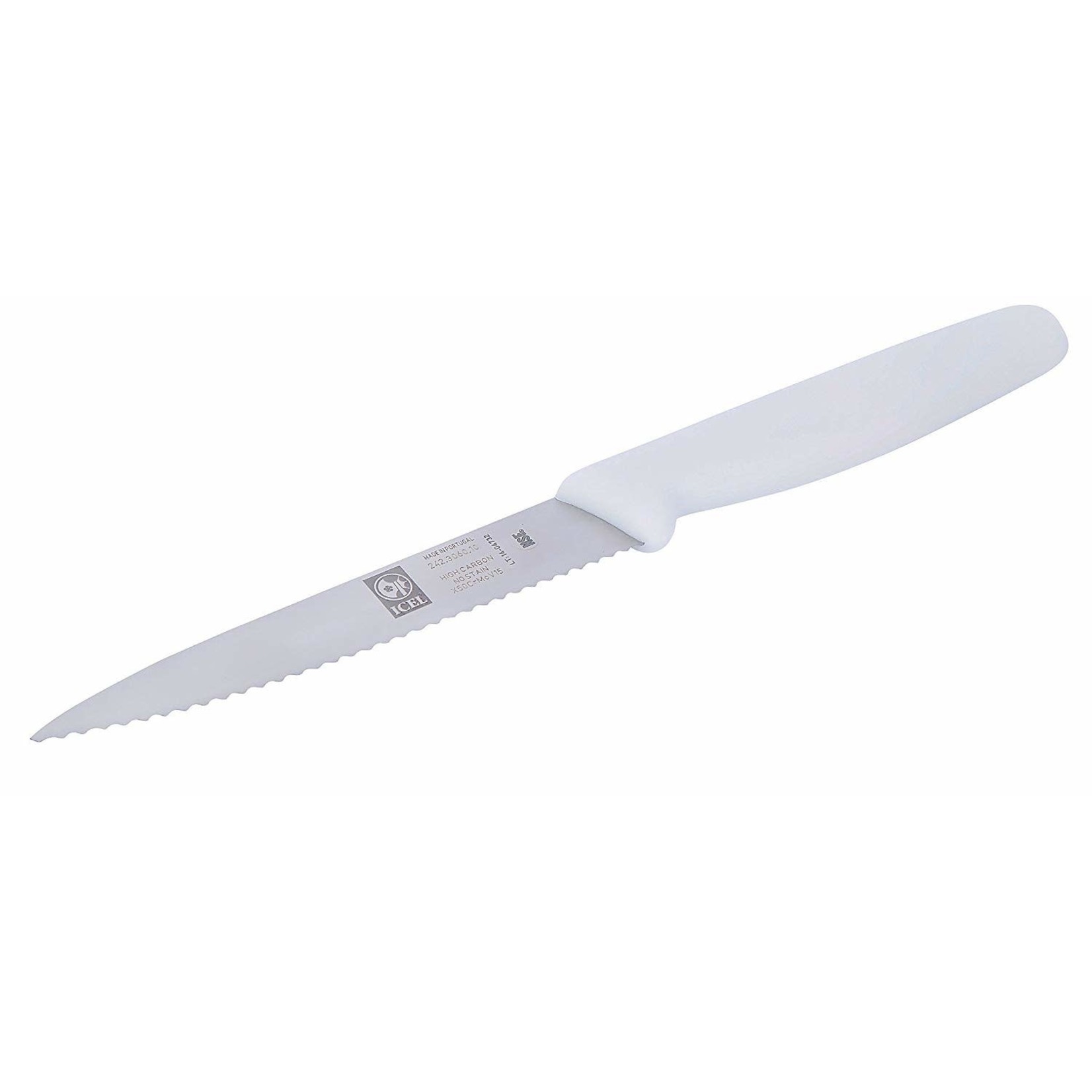 TWS Icel White 4-Inch Paring Knife, Serrated Edge - The Westview Shop