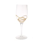 Vikko Décor Silver Ombre White Wine Glasses