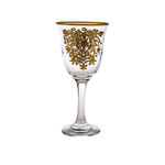 GWG203 Set of 6 Water Glasses with Gold Design