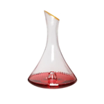 GBG2990 Unique Shaped Decanter with Gold Bottom - 4"D x 12"H