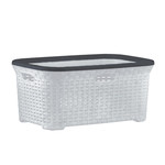 Superio Superio - Wicker Laundry Basket - White Smoke