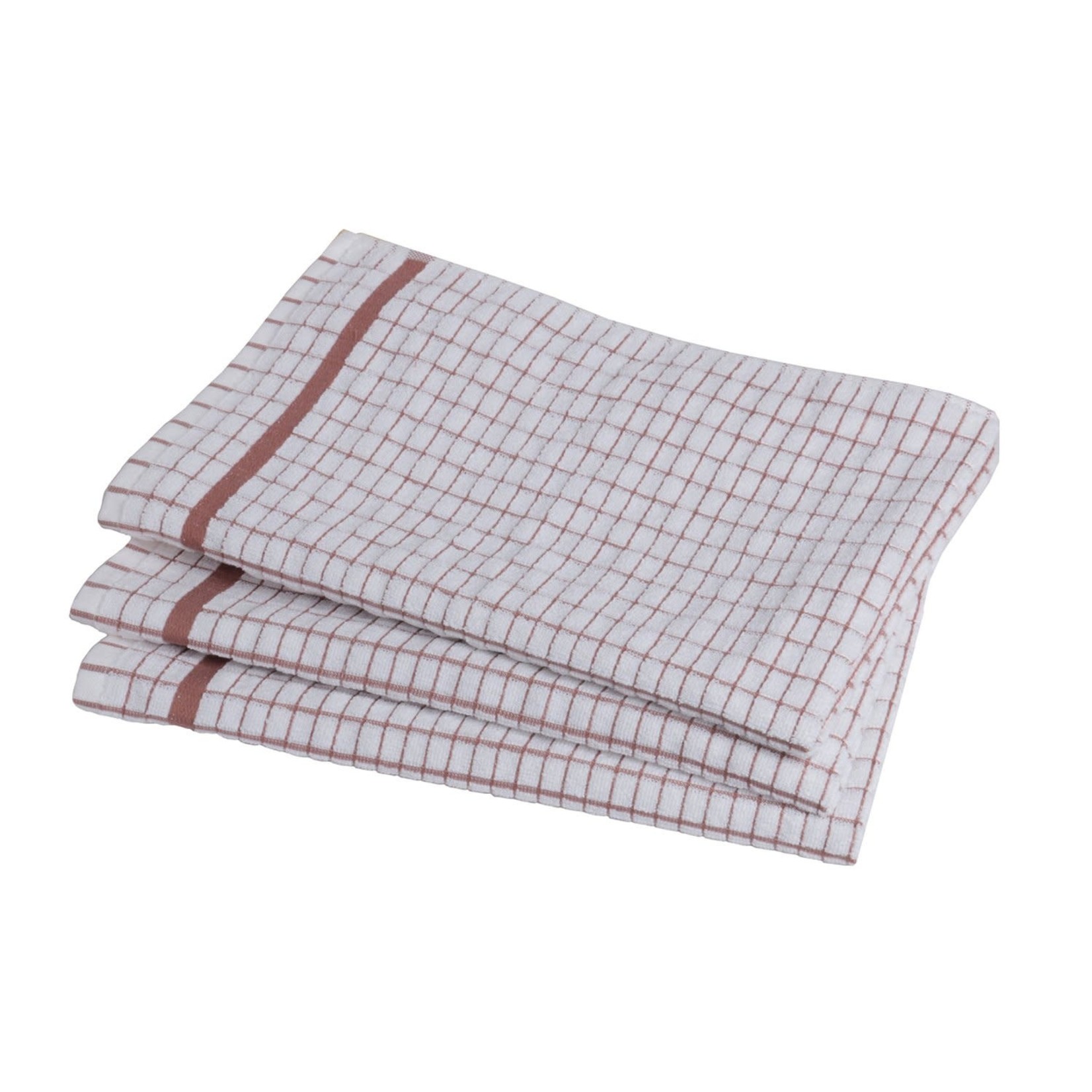 TWS Brown Checkered Dish Towel