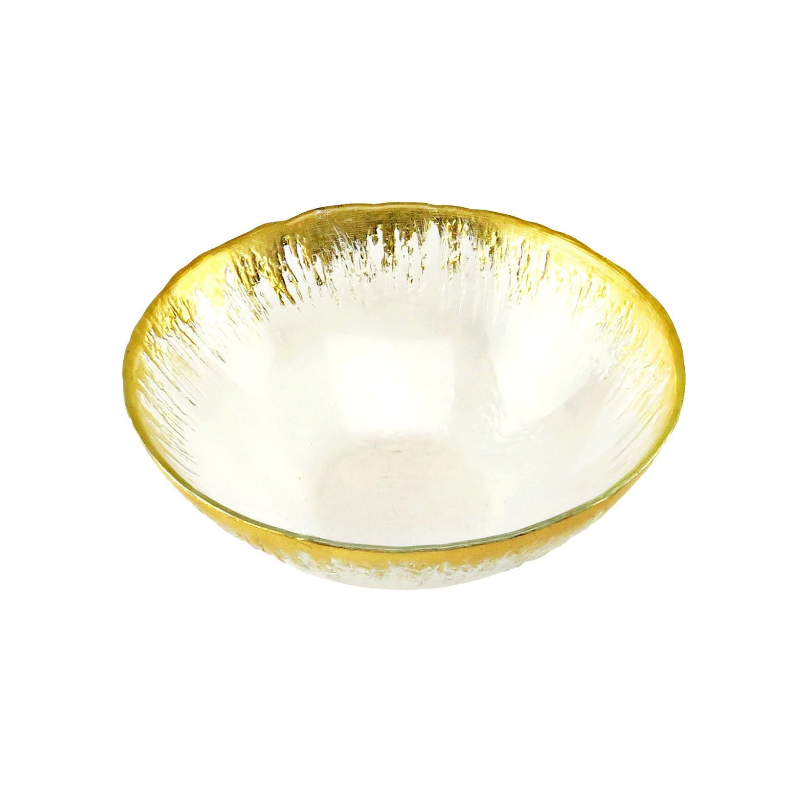 CB307 Individual Bowls with Flashy Silver Design - 6.75"D