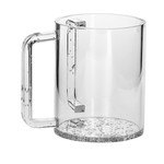 7070-S WASH CUP SILVER LUCITE