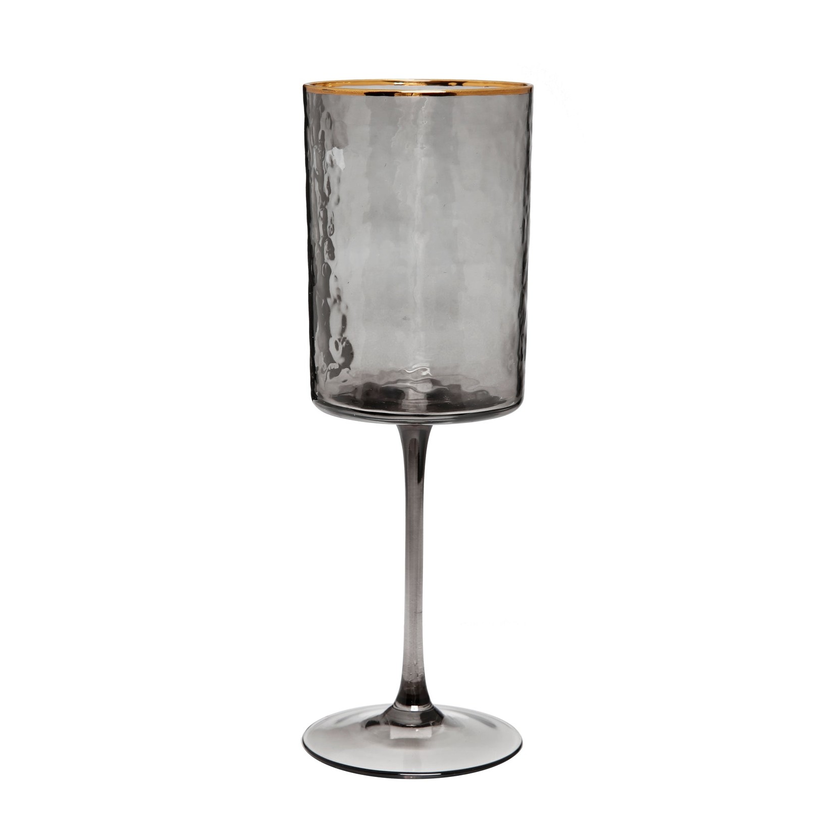 GWN3578 Smoked Square Shaped Wine Glasses - The Westview Shop