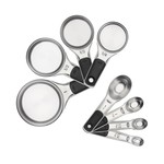 OXO OXO GG 8 PIECE STAINLESS STEEL MEASURING CUPS AND SPOONS SET