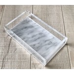 TWS Lucite Guest Towel Holder Marble