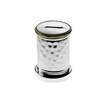 TWS JSPCB38 Money Charity Box with Gold Rim