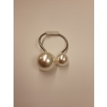 TWS 2 Pearls Silver Napkin Ring