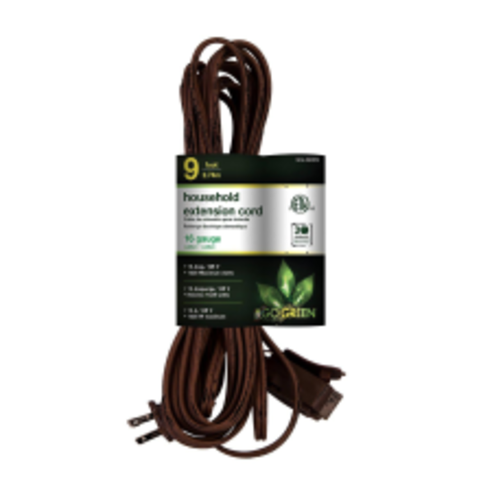 TWS 9' Brown Extension Cord